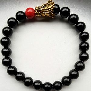 Black Fire Breathing Dragon Bracelet